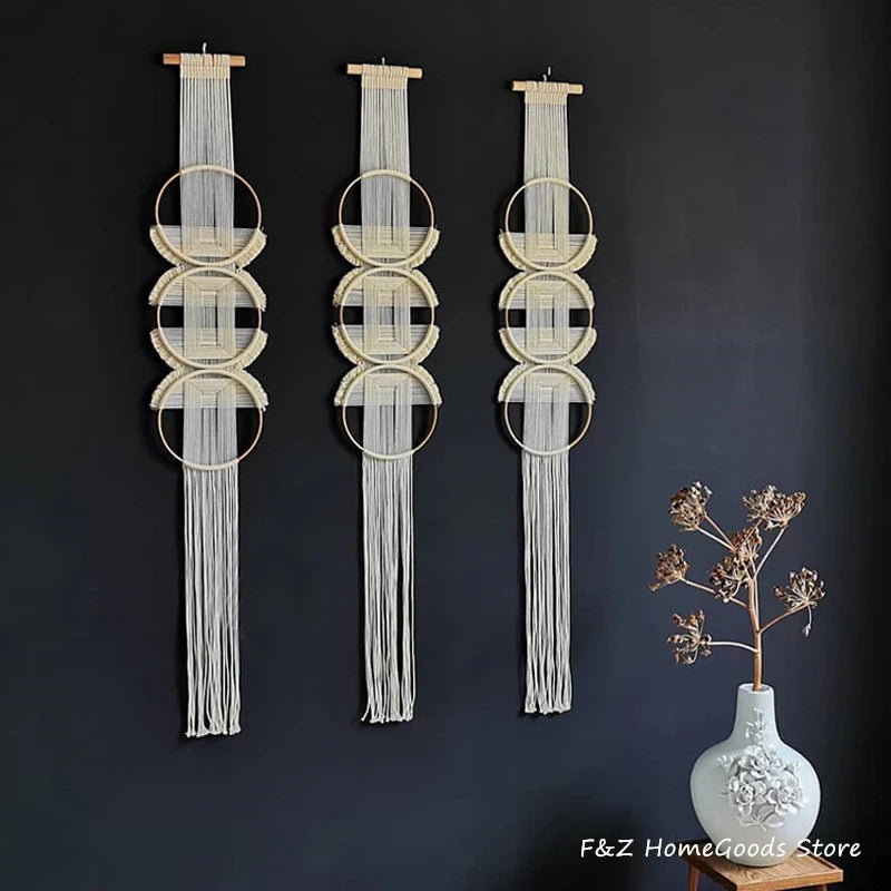 Round Cotton Macramé Wall Hanging | DailyEdge