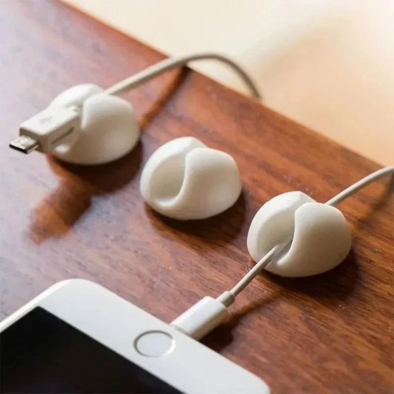 Self-Adhesive Silicone Cable Holder Clips
