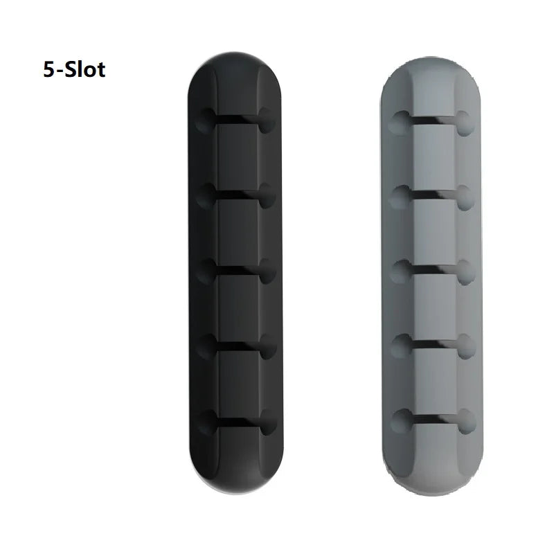 5-Slot Self-Adhesive Cable Organizer