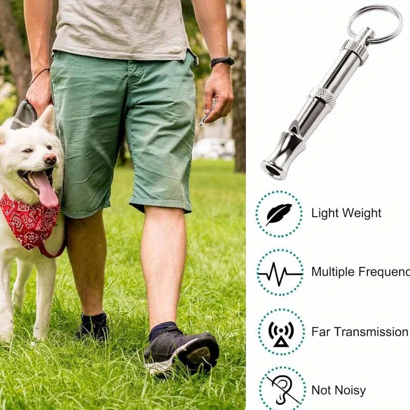 Adjustable-Pitch Dog Training Whistle – 1 or 2 Pack