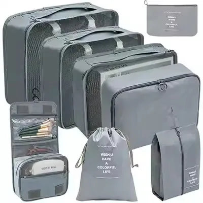 8-Piece Travel Packing Organizer Set