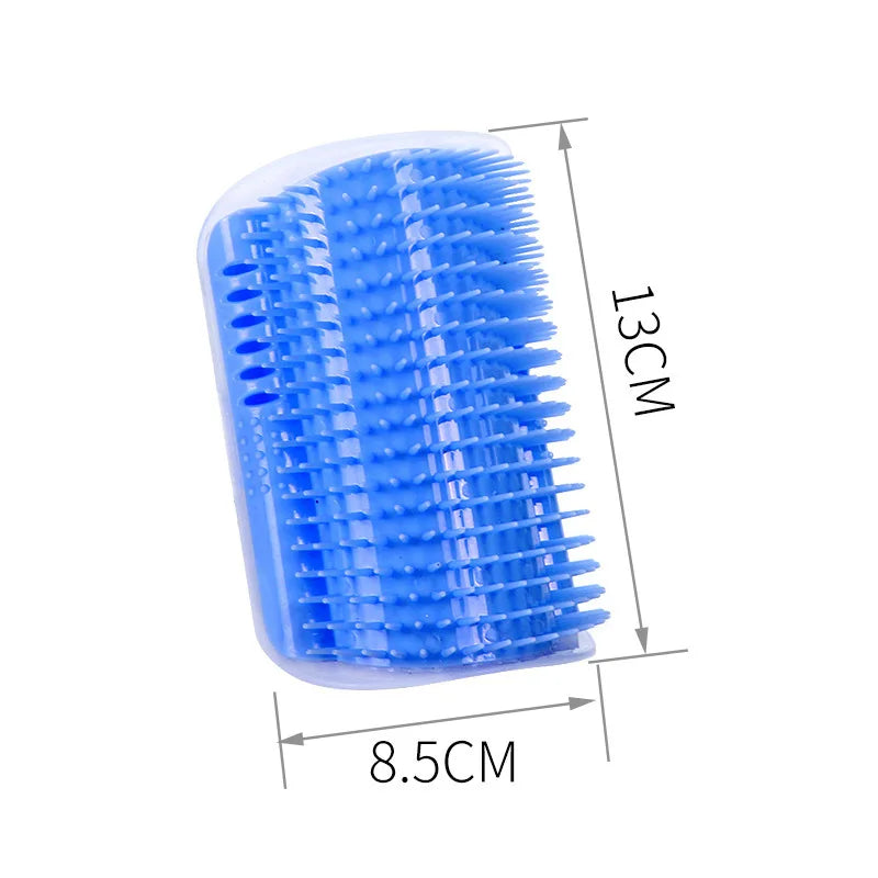 Cat Corner Self-Grooming Brush – Removable Scratcher Comb for Kittens & Cats