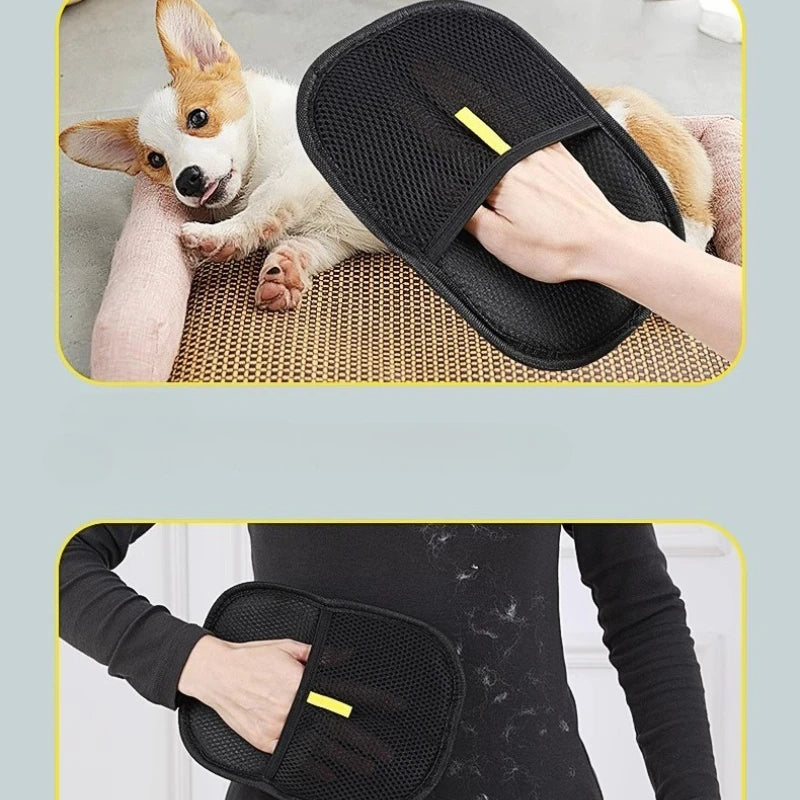 Pet Hair Remover Gloves – Portable Washable Dehairing Cleaning Gloves