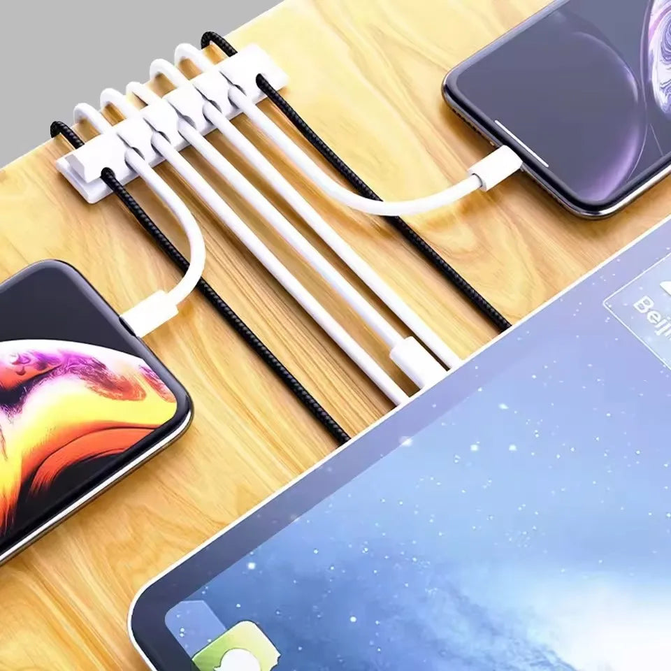 Silicone Cable Organizer Clips – Single & Multi-Slot Options