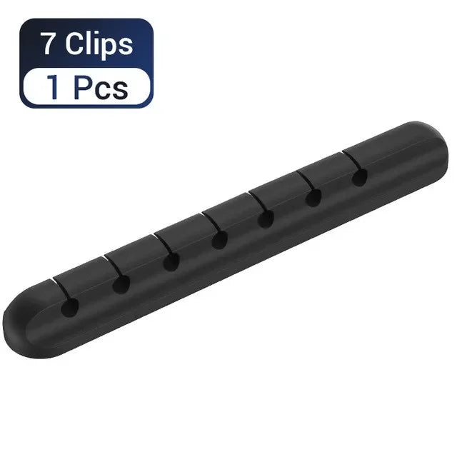 Self-Adhesive Silicone Cable Organizer