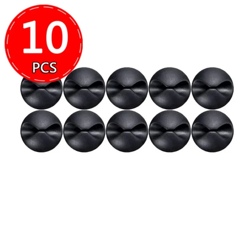 Self-Adhesive Silicone Cable Holder Clips