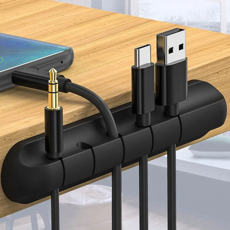 5-Slot Self-Adhesive Cable Organizer