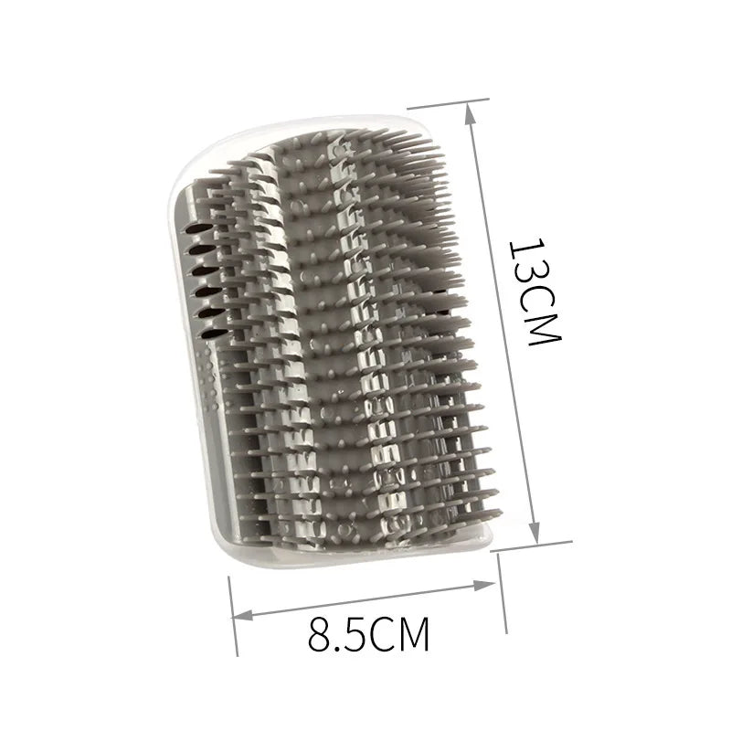 Cat Corner Massage Brush – Self-Grooming Scratcher & Hair Removal Comb