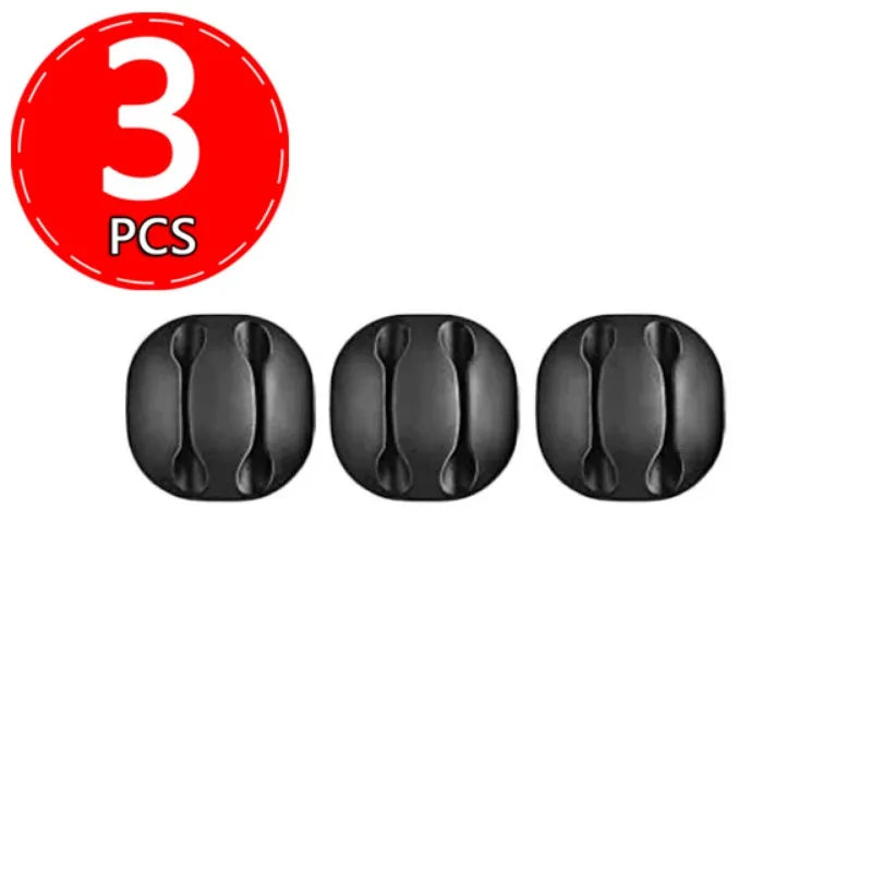 Self-Adhesive Silicone Cable Holder Clips