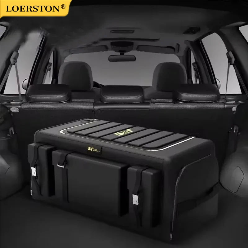 Car Trunk Organizer with Lid – 70L Foldable Oxford Cloth Storage Box