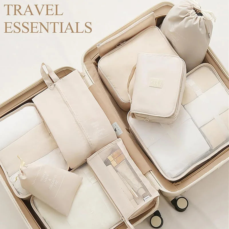 8-Piece Travel Packing Organizer Set