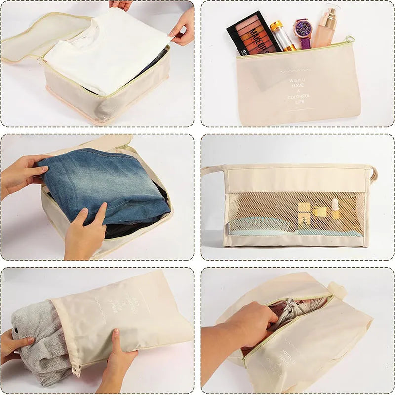 8-Piece Travel Packing Organizer Set