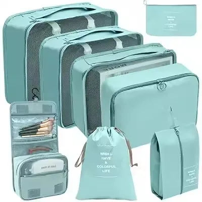 8-Piece Travel Packing Organizer Set