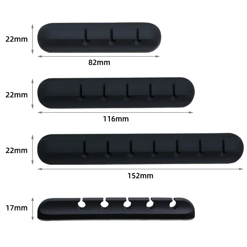 Self-Adhesive Silicone Cable Organizer