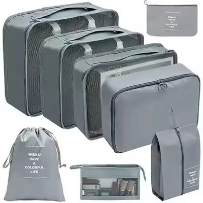 8-Piece Travel Packing Organizer Set