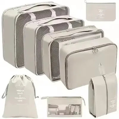 8-Piece Travel Packing Organizer Set