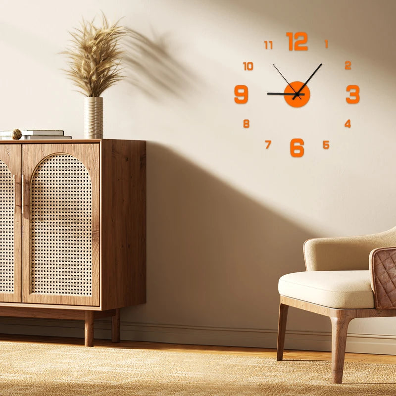 DIY Frameless Acrylic Wall Clock