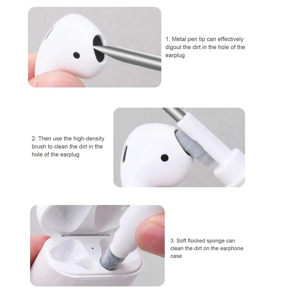 Earphones Cleaning Pen Cleaning Brush  Portable Bluetooth Wireless Earphone Camera Cleaning Tool