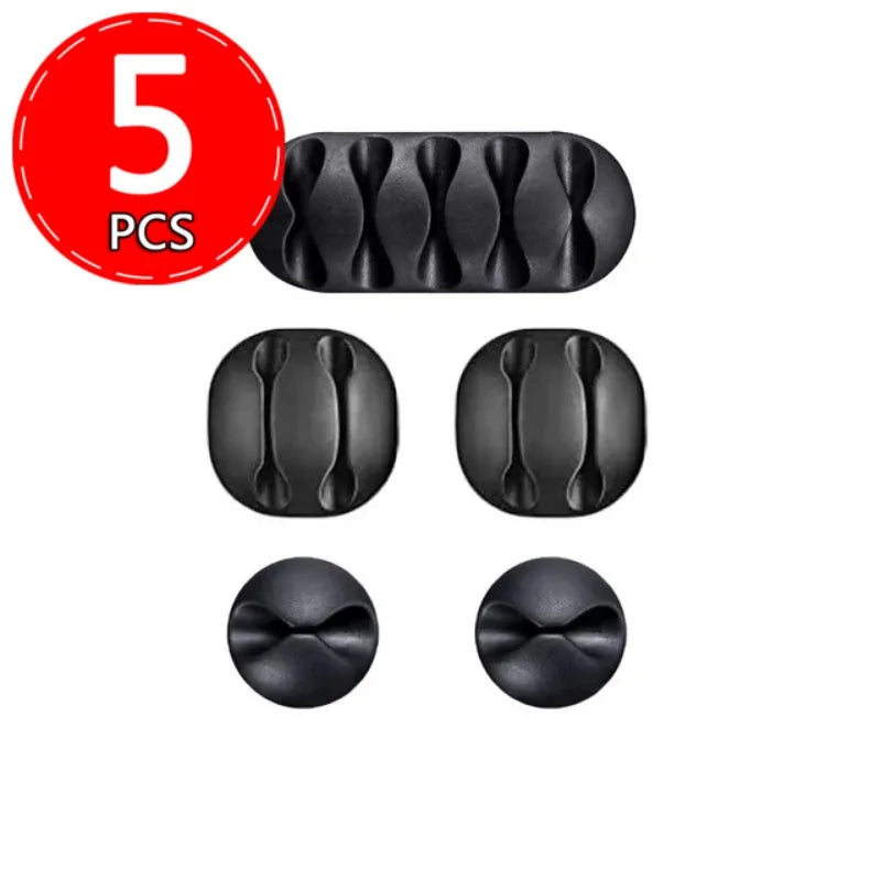 Self-Adhesive Silicone Cable Holder Clips