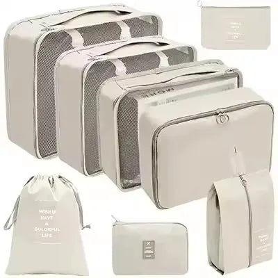 8-Piece Travel Packing Organizer Set