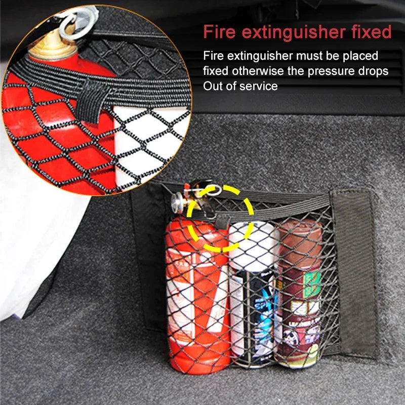 Car Seat Back Mesh Net Organizer – Universal Storage Pocket Bag