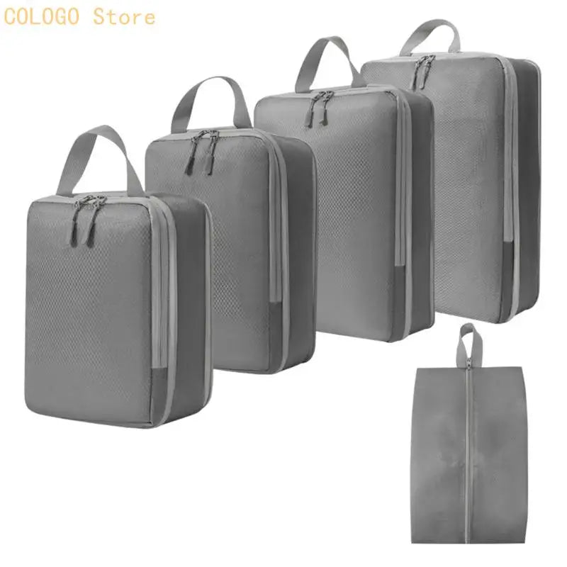 5-Piece Packing Cube & Shoe Bag Set
