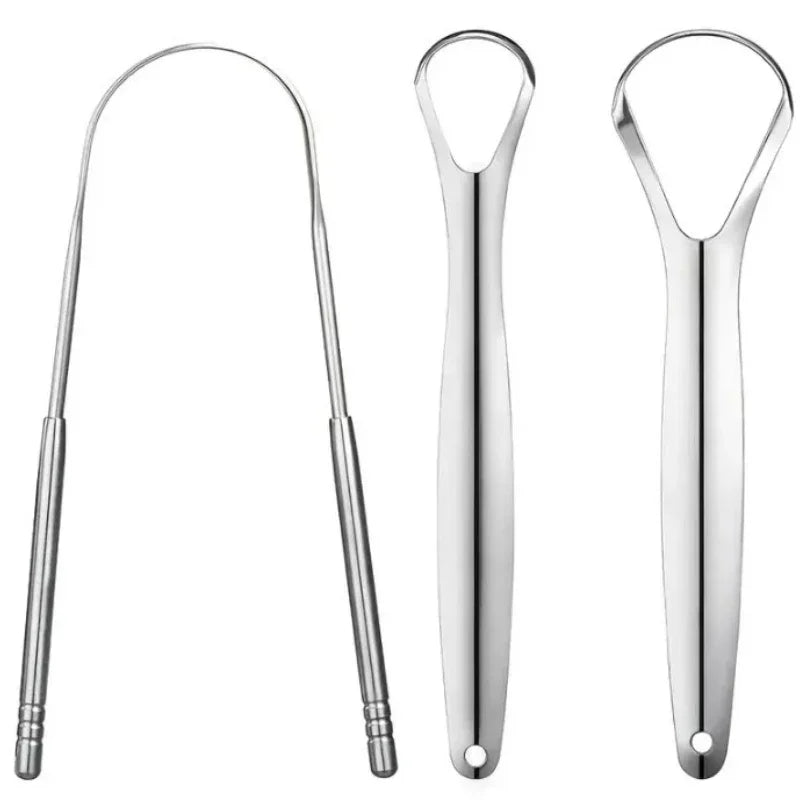 Stainless Steel Tongue Scraper – Premium Metal Cleaner for Adults & Kids