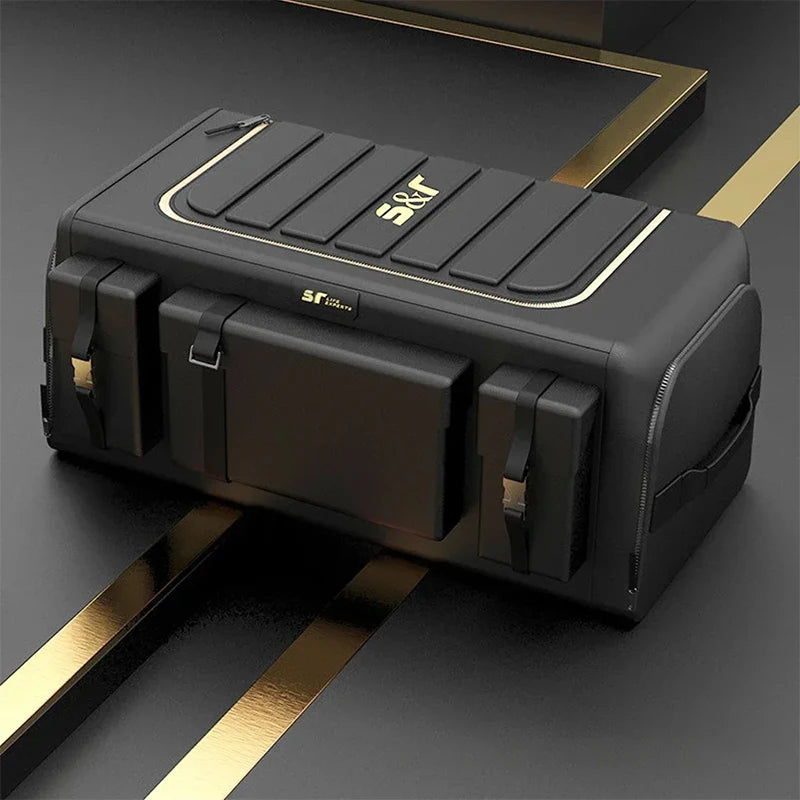 70L Foldable Car Trunk Organizer with Lid – Oxford Cloth Storage Box ...