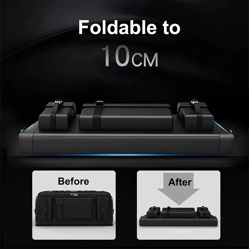 Car Trunk Organizer with Lid – 70L Foldable Oxford Cloth Storage Box