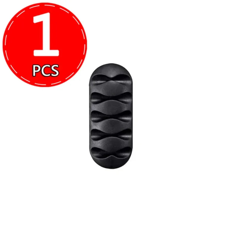 Self-Adhesive Silicone Cable Holder Clips