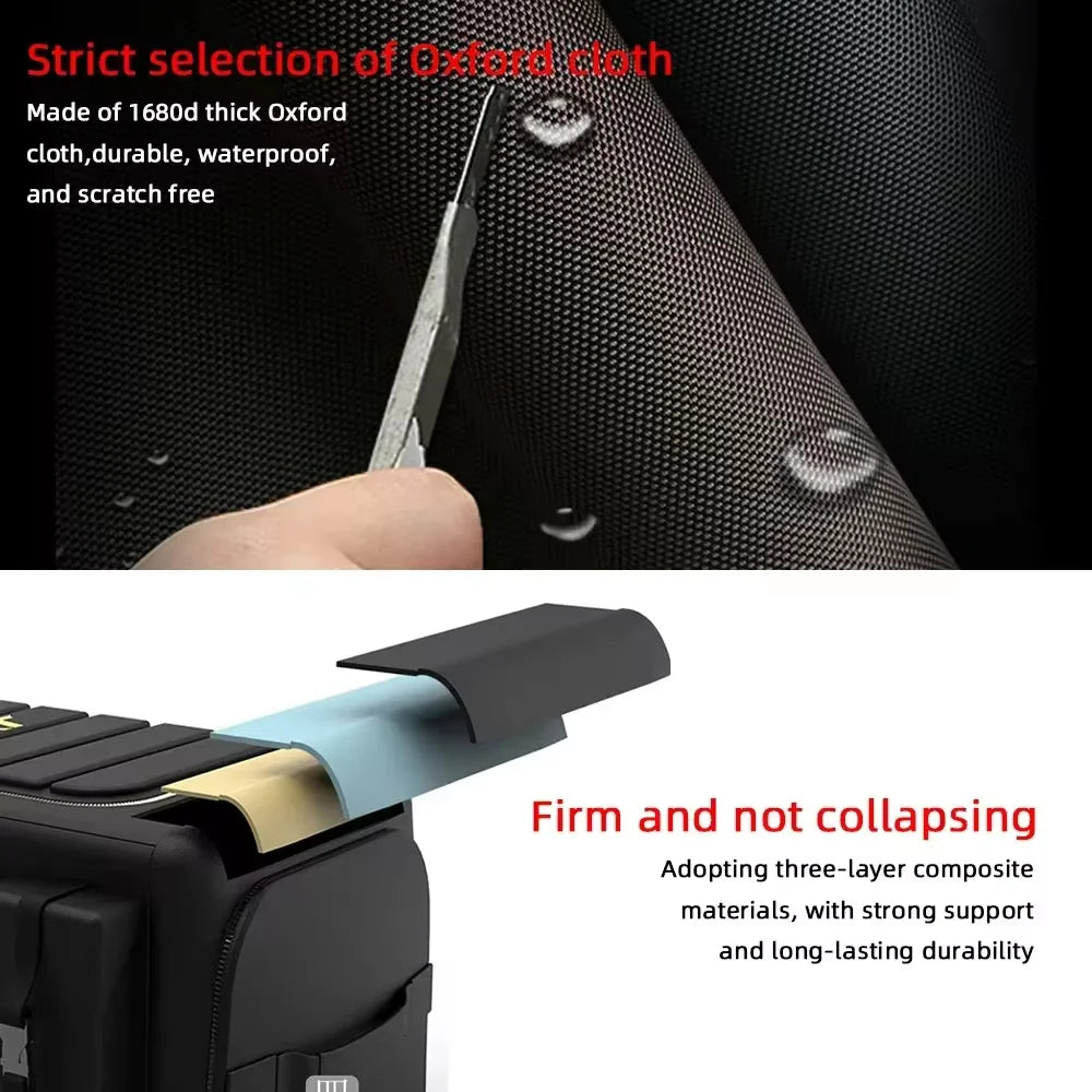 70L Foldable Car Trunk Organizer with Lid – Oxford Cloth Storage Box ...