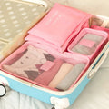 6-Piece Travel Packing Cube & Pouch Set