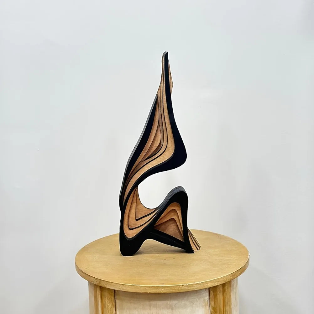 Abstract Wooden Decorative Sculpture