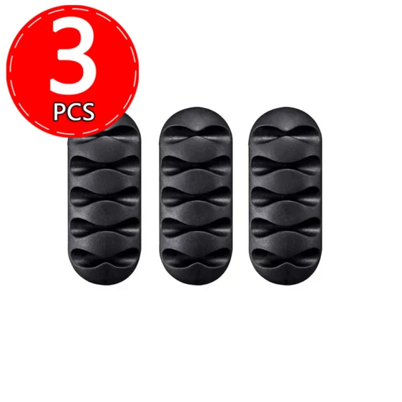 Self-Adhesive Silicone Cable Holder Clips