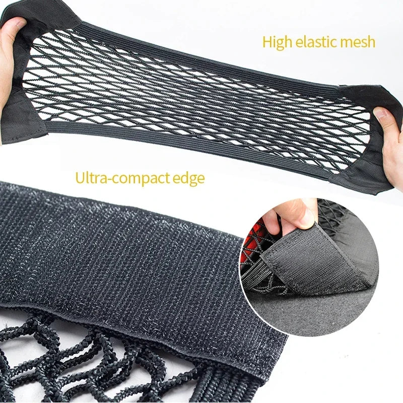 Car Seat Back Mesh Net Organizer – Universal Storage Pocket Bag