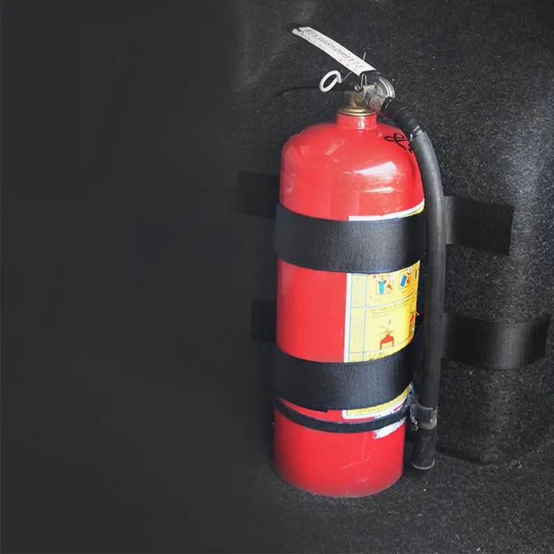 Car Trunk Elastic Fixing Belts – Storage Bag Organizer & Fire Extinguisher Mount