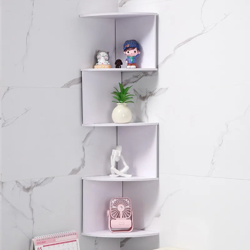 5-Tier Zigzag Corner Wall Shelf