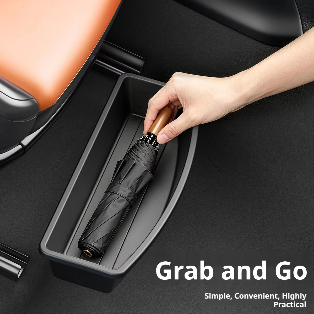 Car Under-Seat Drawer Organizer – Anti-Slip ABS Storage Tray
