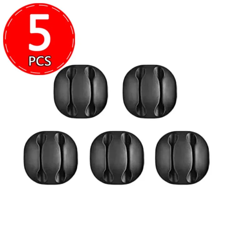 Self-Adhesive Silicone Cable Holder Clips