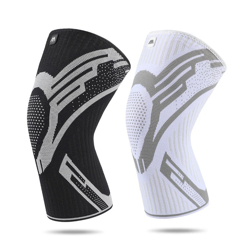 1Pcs Compression Knee Support Sleeve Elastic Breathable Pads Brace Springs Gym Sports Protector Basketball Volleyball Run