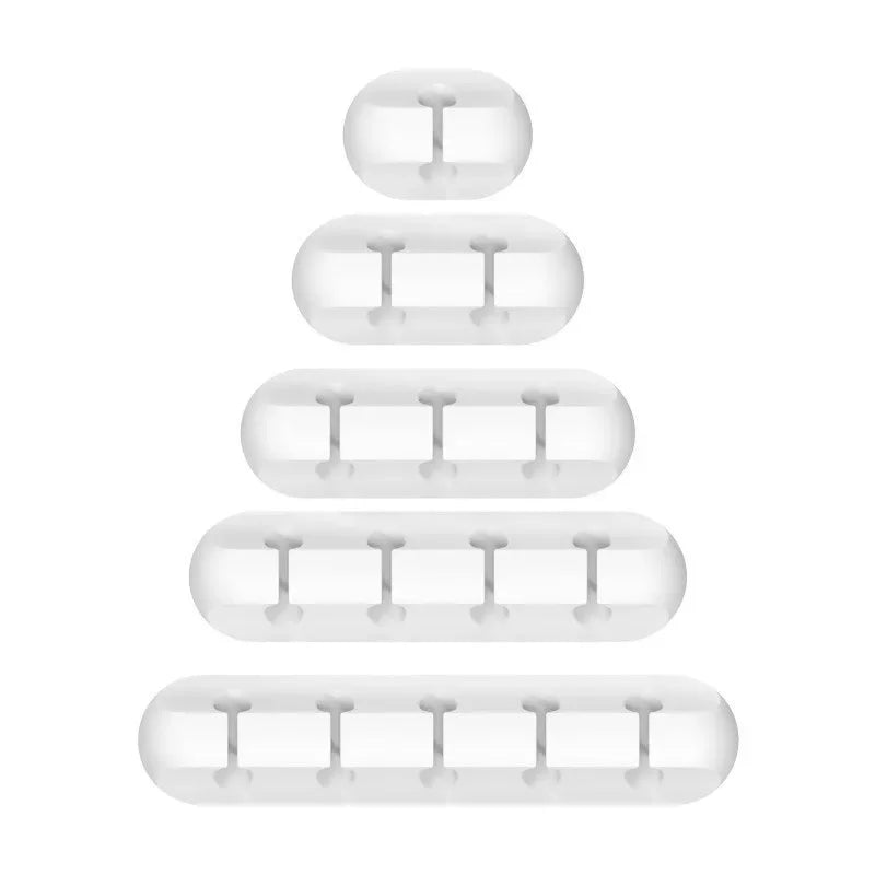 Self-Adhesive Silicone Cable Organizer