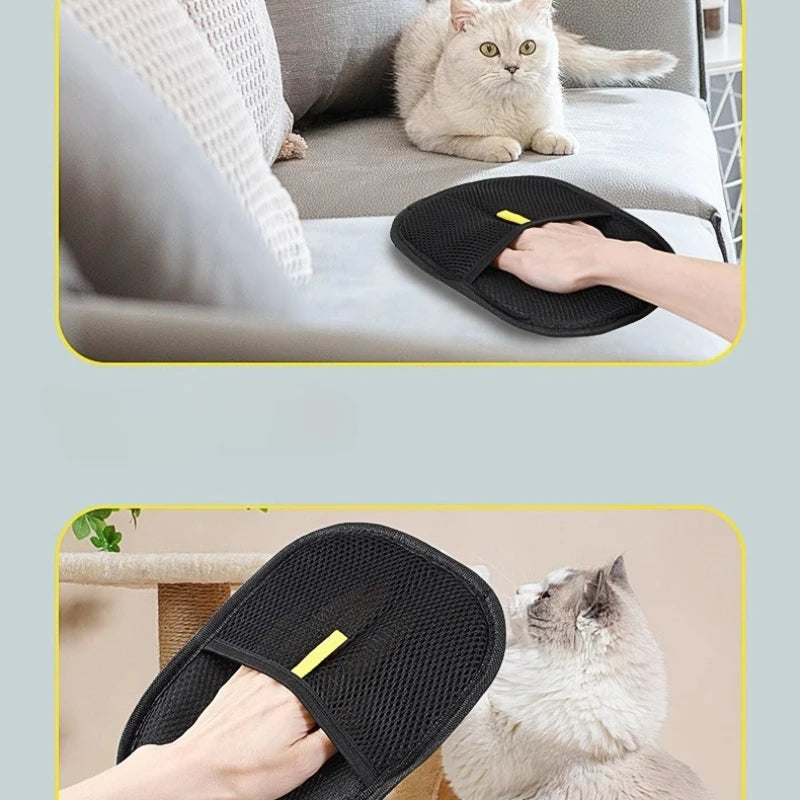 Pet Hair Remover Gloves – Portable Washable Dehairing Cleaning Gloves