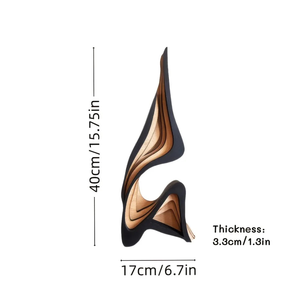Abstract Wooden Decorative Sculpture