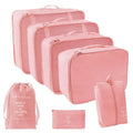 7-Piece Zippered Travel Packing Cube Set