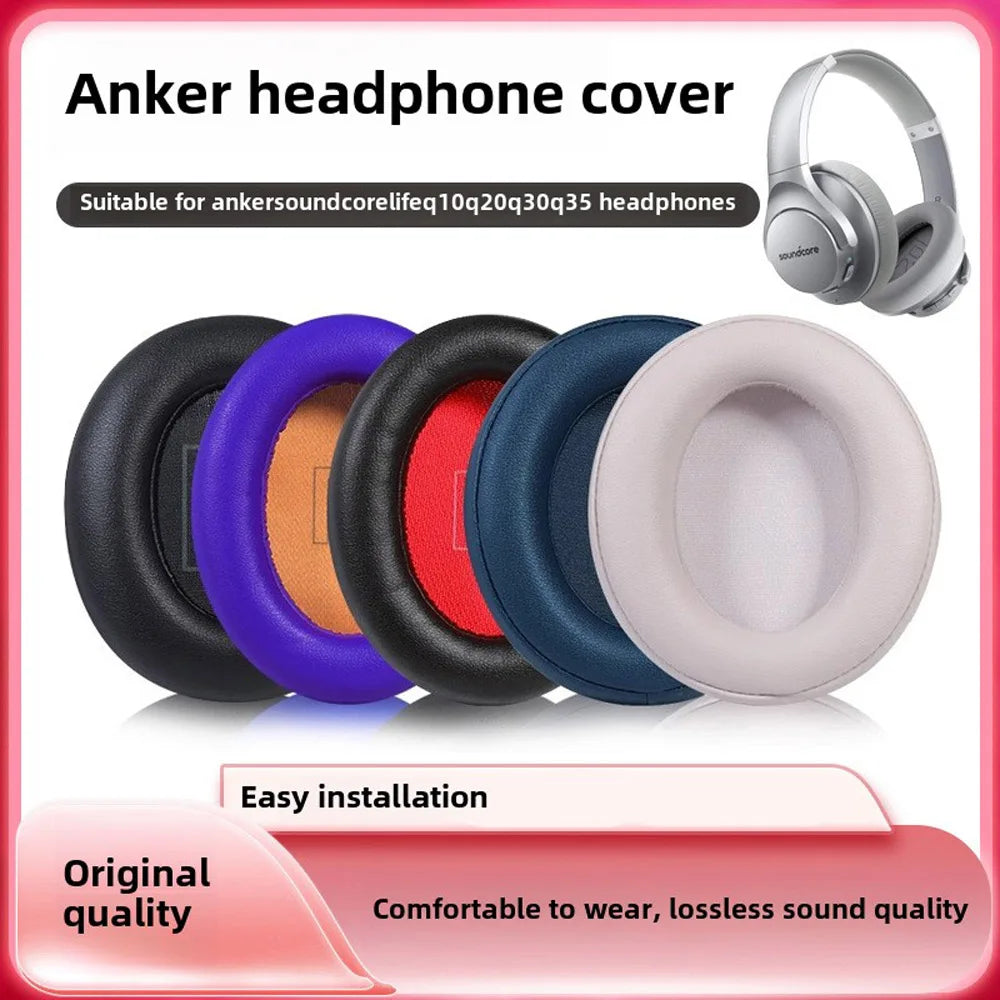 Ear Pad For Anker Soundcore Life Q10 Q20 Q30 Q35 Headphones Memory Foam Replacement Earpads Foam Ear Pads Cushions High Quality