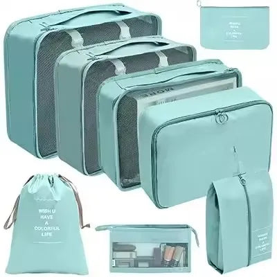 8-Piece Travel Packing Organizer Set