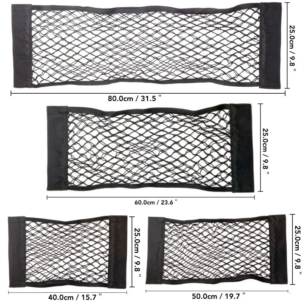 Car Seat Back Mesh Net Organizer – Universal Storage Pocket Bag