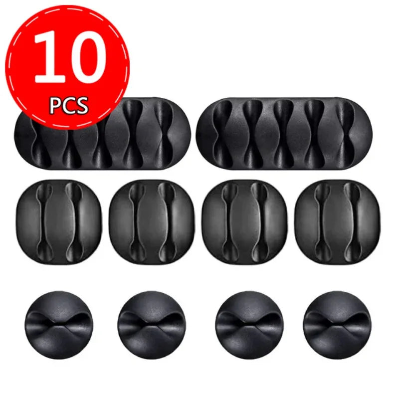 Self-Adhesive Silicone Cable Holder Clips