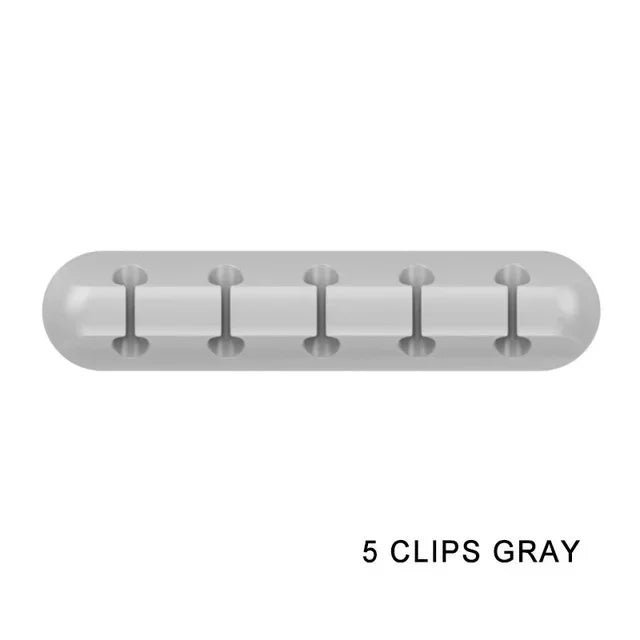Self-Adhesive Silicone Cable Organizer