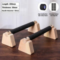 Wooden Push‑up Bar Stands 1Pair Push Ups Rack Handstand Parallel Rod Body Building Home Gym Fitness Training Equipment
